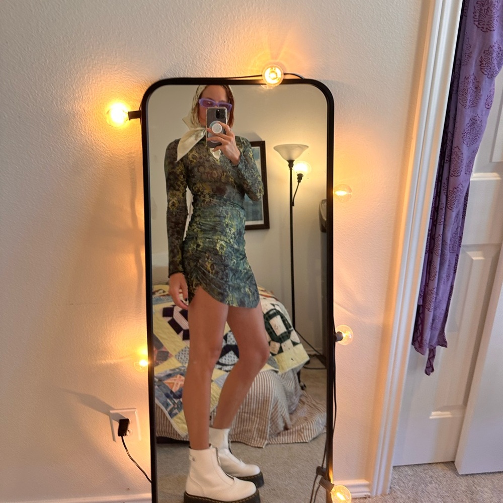 BEC + BRIDGE Merisol Long Sleeve Mini Dress (Nouveau Bleue)